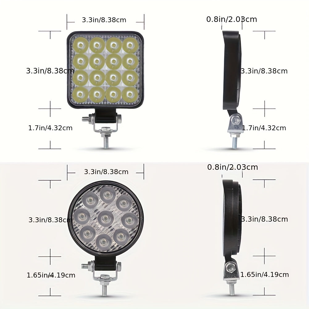 LED Arbejdslys 4-Pak – 3,3" Spotlight 12/24V