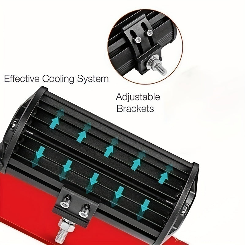 Arbejdslysbar 120W – 7 LED Spot & Flood