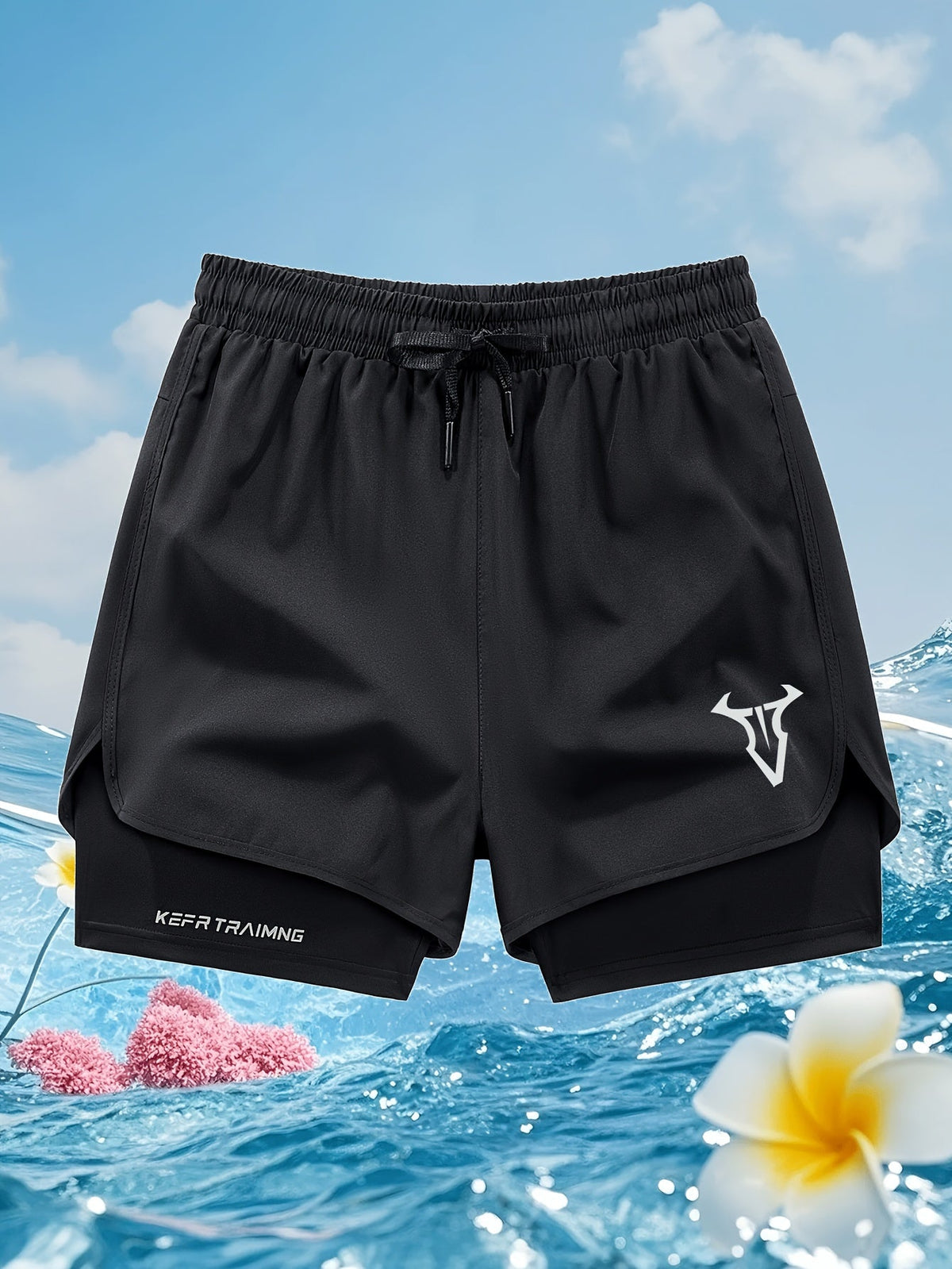 Hurtigtørrende sportsshorts