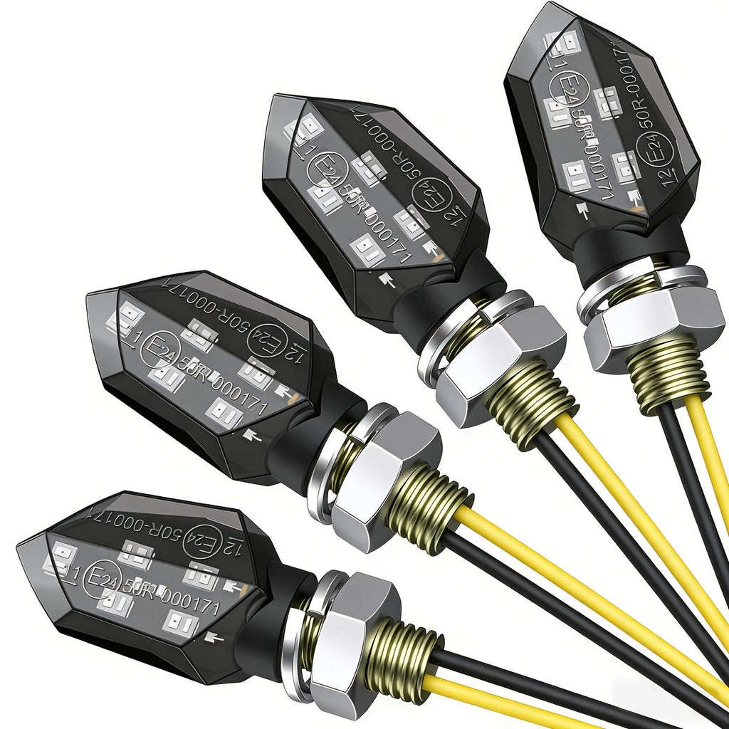 MC LED-Blinklys 4-Pak – Micro Amber 12V