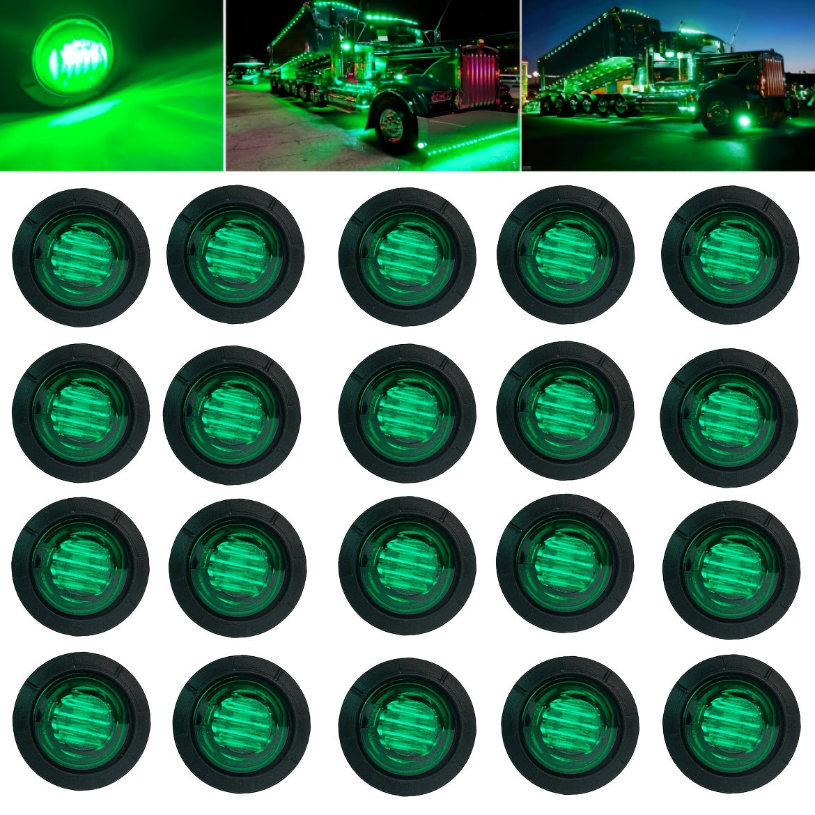 Sidemarkeringslys LED 20-Pak – 12V til Bil & Lastbil