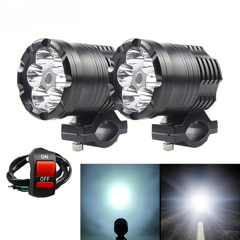 MC LED-Forlygte – Ekstralys & Tågelys 12V