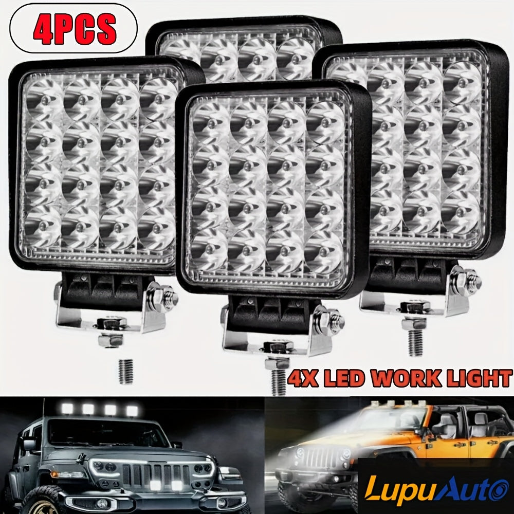 LED Arbejdslys 4-Pak – 3,3" Spotlight 12/24V