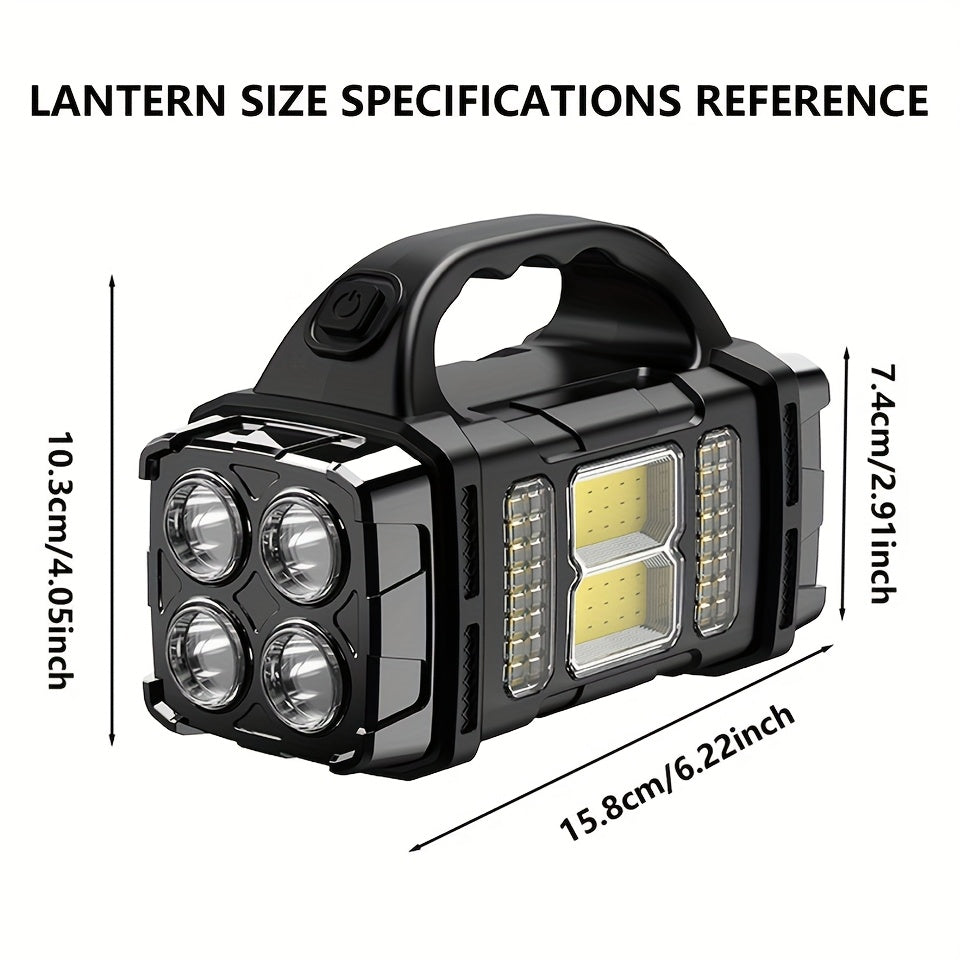 Solcellelampe COB – Bærbar med USB-Opladning