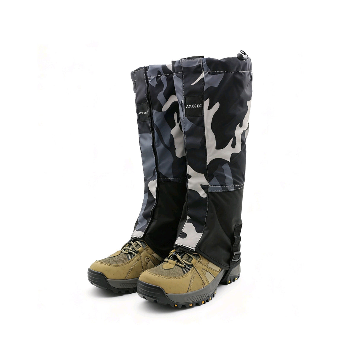 Gamacher i camouflage sort