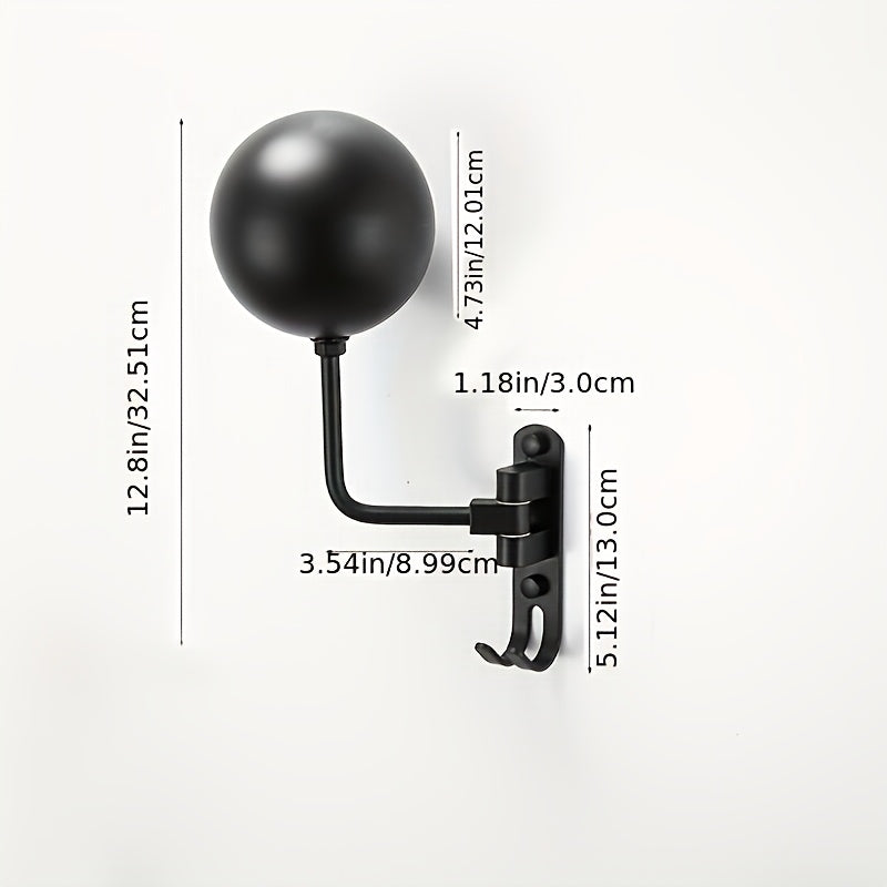 Hjelmholder Vægbeslag – 180° Rotation i Metal