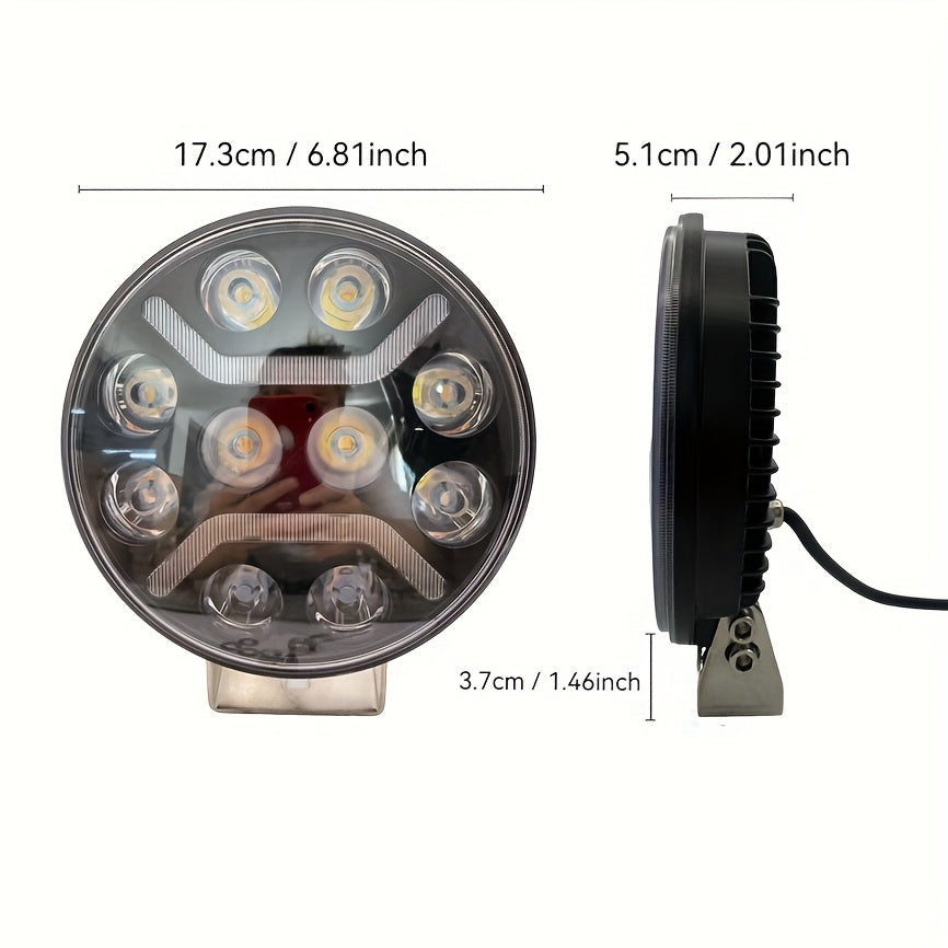 LED Arbejdslamper 90W – 7–9" til Lastbil & Traktor