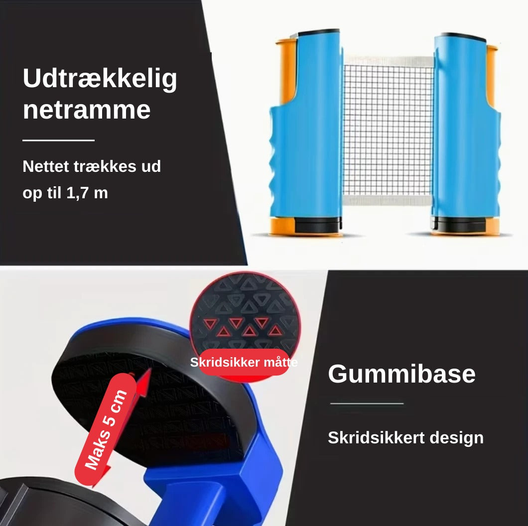 Nettet trækkes ud til 1,7 m – skridsikker gummibund