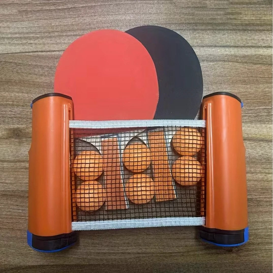 Sættet med orange netholdere